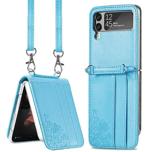 Samsung Z Flip3 Messenger Bag Lanyard Phone Case