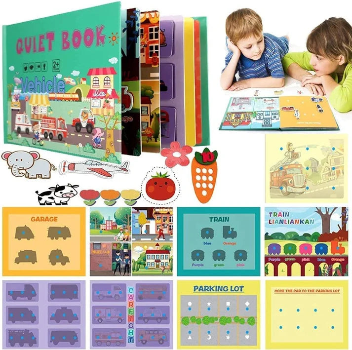 MONTESSORI BUSY BOOK FOR KIDS TO DEVELOP LEARNING SKILLS