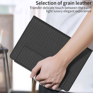 Suitable For Samsung Z Fold3/Z Fold4 Bluetooth Keyboard Plain Leather Case